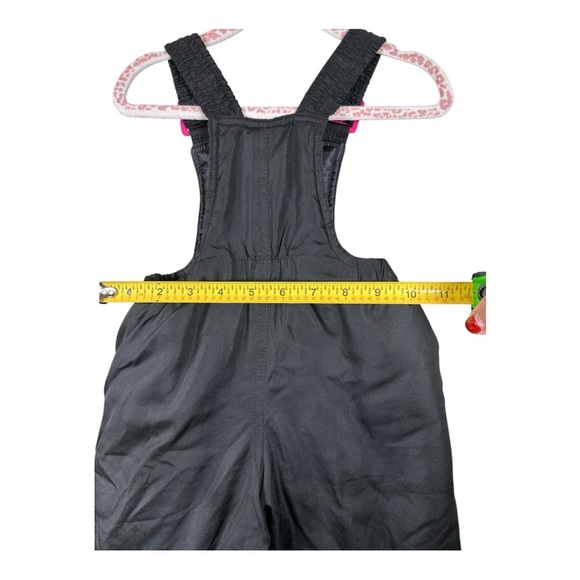 AQ Explore The Unknown Girls Bib Snow Pants Sz 18 Month Pink Black - Picture 8 of 9